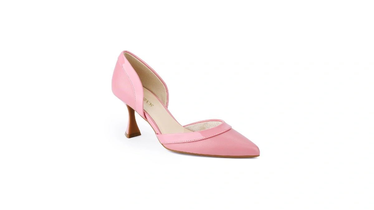 Jenn Ardor Women's Pumps Low Heels Pointed Closed Toe Kitten