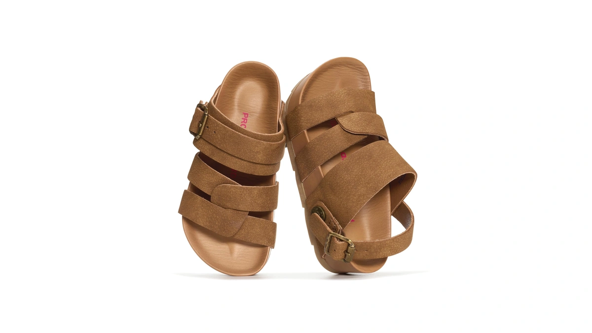 Project Cloud Platform Kids Sandals - Eco-crafted Leather Girls Sandals