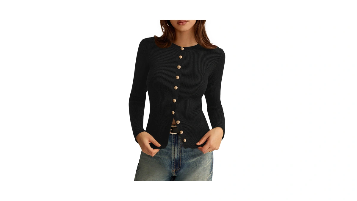 Prettygarden Womens 2026 Fall Cardigan Sweaters Lightweight Long Sleeve Button