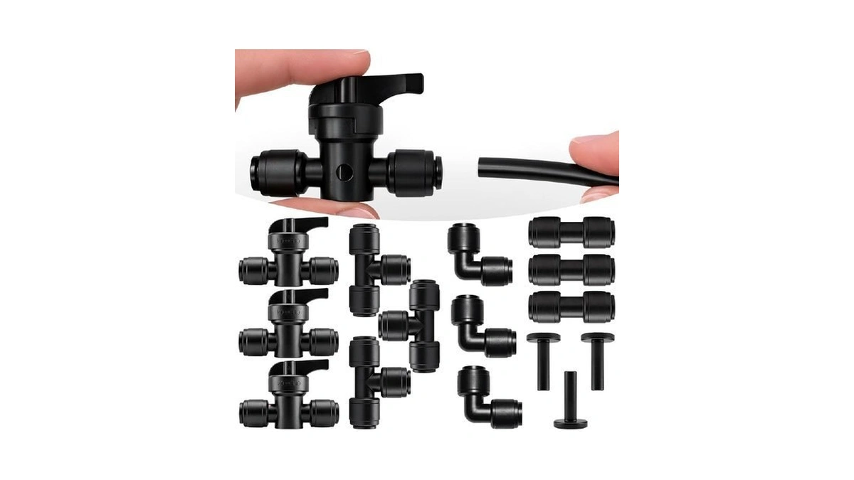 Carpathen Drip Irrigation Parts - 1/4 Inch Tubing Fittings Set