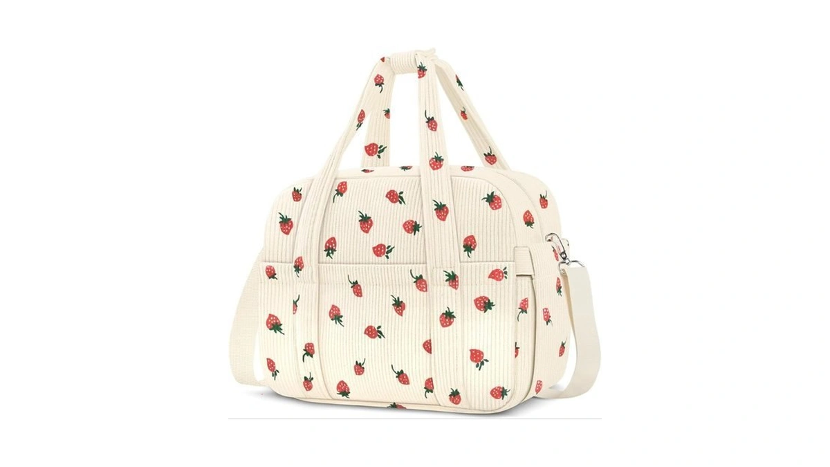 Kubya Corduroy Lunch Box Lunch Bag For Women Adults Men,