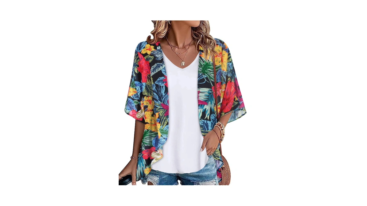 Kimonos For Women Summer Tops Beach Cover Up Hawaiian Shirts