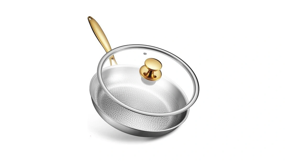 Titanium Pans | Γ12in Titanium Skillet With Lid For Cooking|