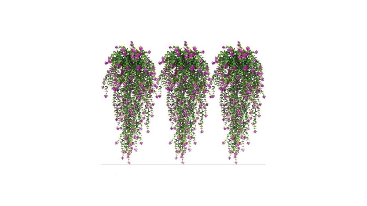 Recutms Artificial Fake Hanging Eucalyptus Plants Vine Hanging Plant Outdoor