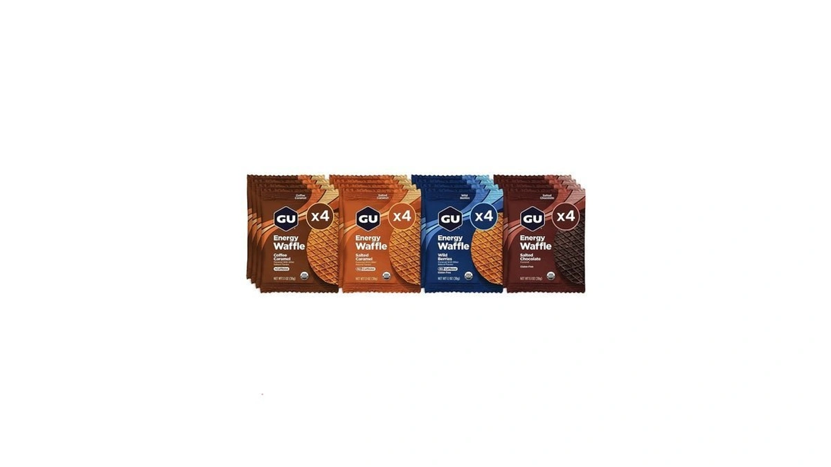 Gu Energy Stroopwafel Variety Pack Sports Nutrition Waffle, Caffeine Included,