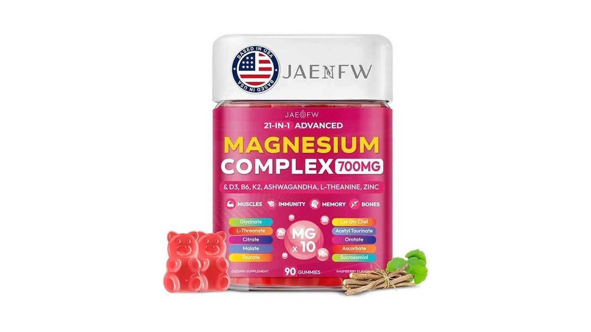 Magnesium Glycinate Gummies 700mg - 21-in-1 Advanced Magnesium Supplement With