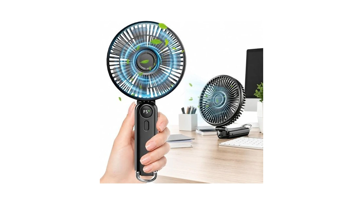 Innopower Handheld Portable Fan, 10000mah Rechargeable Travel Personal Fan