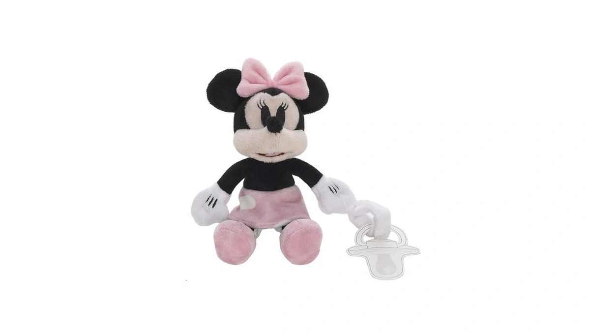 Disney Minnie Mouse White, Pink And Black With Polka Dot