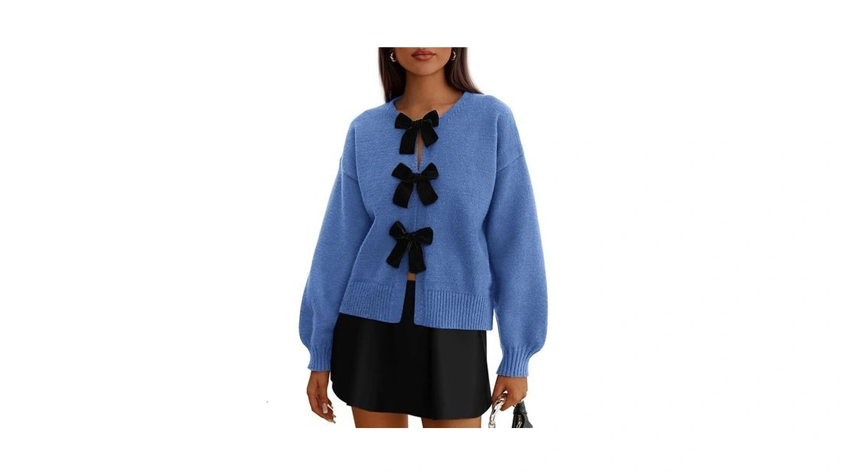 Prettygarden Cardigan Sweaters For Women Fall Fashion 2026 Bow Tie