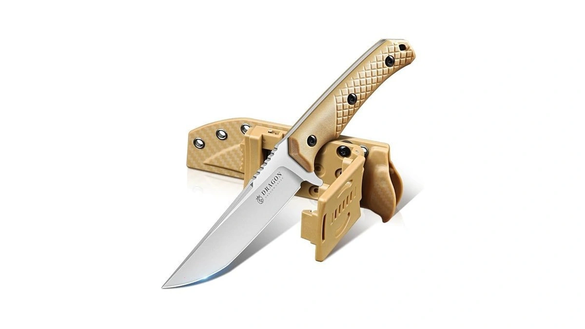 Dragon Creek Fixed Blade Knife - Outdoor Survival Knife With