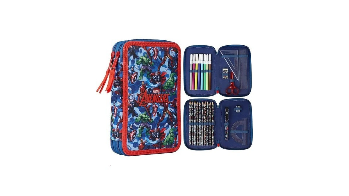 Marvel Pencil Case With Stationery Included School Supplies Filled Large