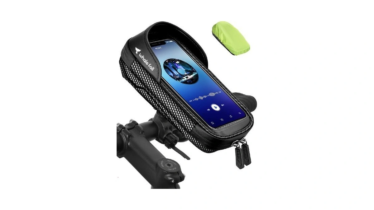 Whale Fall Bike Handlebar Bag, Bike Phone Holder, Fits Phones