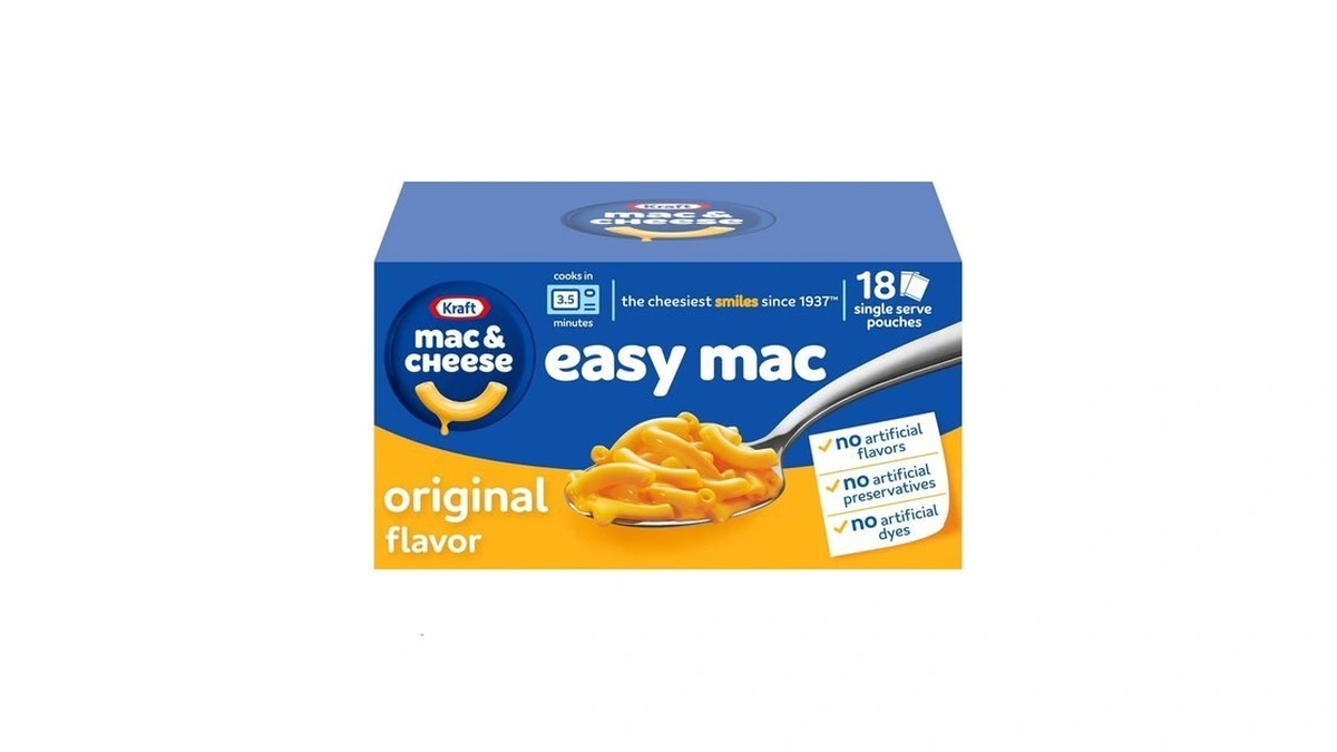 Kraft Easy Mac And Cheese, 18 Packets, For Easy Dinner