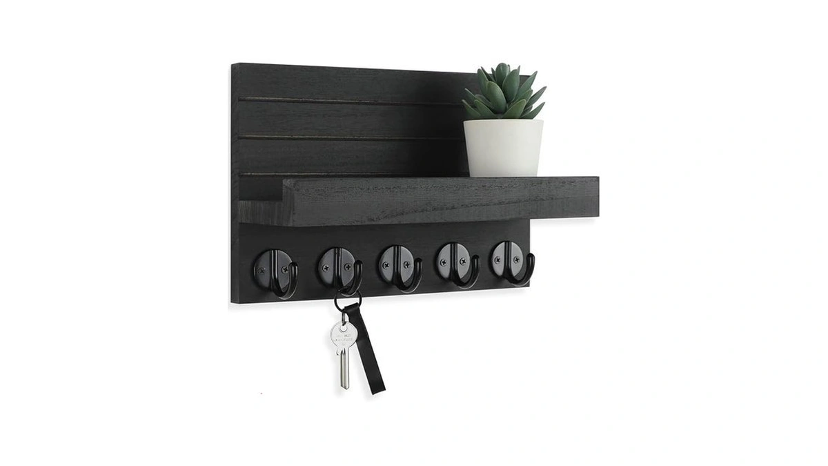 Lwenki Key Holder For Wall, Decorative Key And Mail Holder