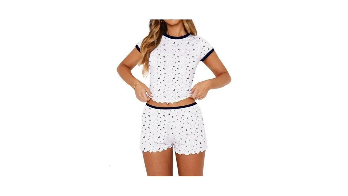 Lacozy Lounge Sets For Women 2 Piece Cute Pajama Set