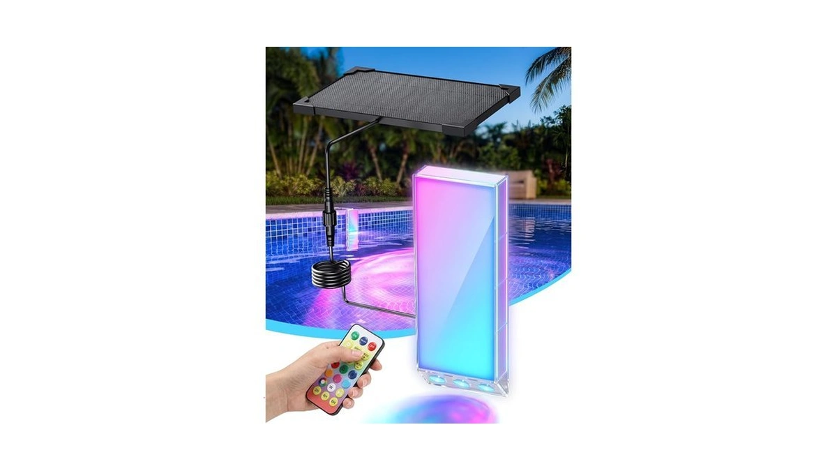 Orbecco Solar Pool Lights For Inground & Above Ground Pools,