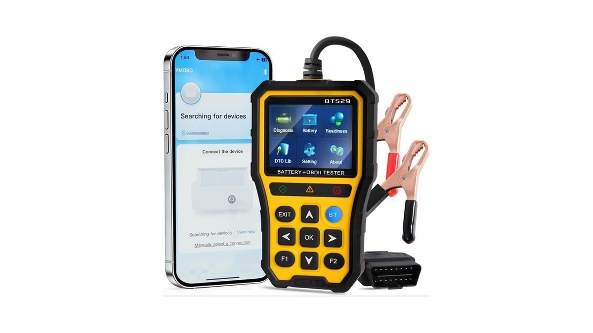 2-in-1 Obd2 Scanner With Battery Tester, 2025 Elite Engine Code