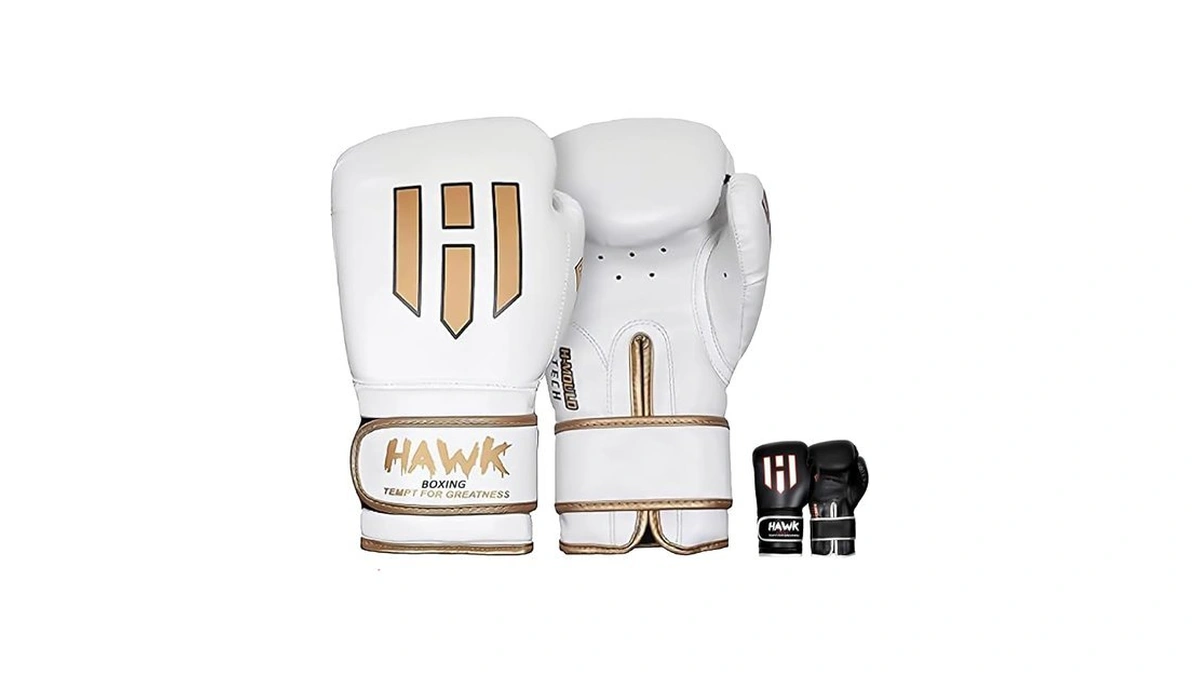 Hawk Sports White Boxing Gloves 8 Oz