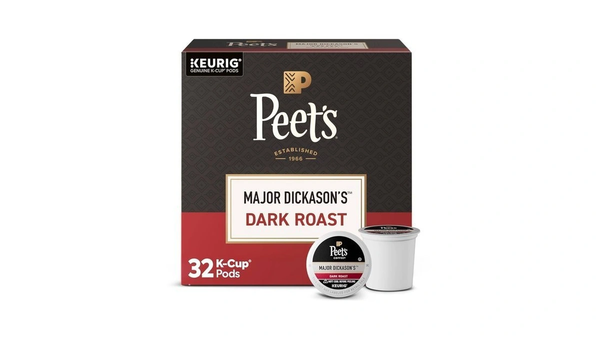 Peet's Coffee, Dark Roast Keurig K-cup Pods, 100% Arabica Coffee
