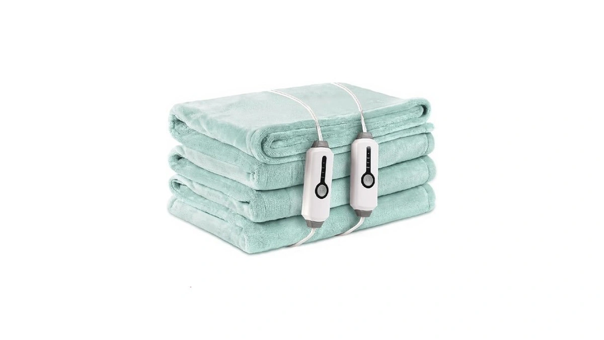 Laffylo Electric Heated Blanket Queen Size 84" X 90", Soft