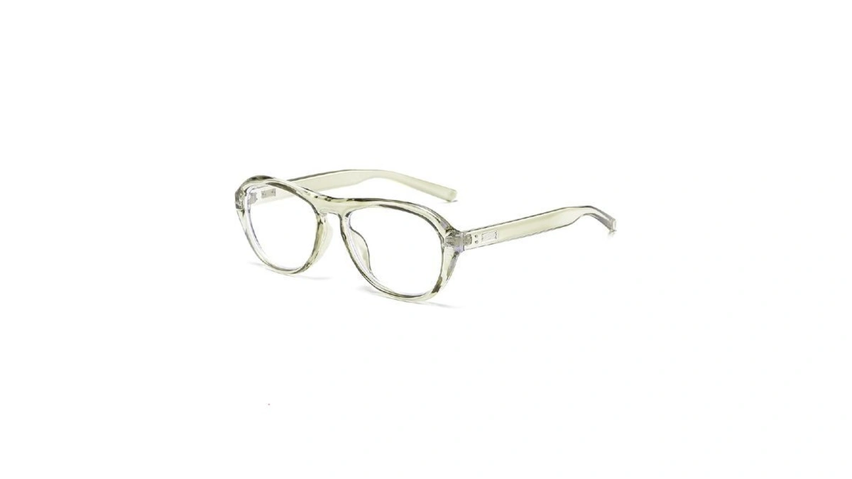 Youthmall Retro Oval Glasses For Women Men Trendy Round Blue