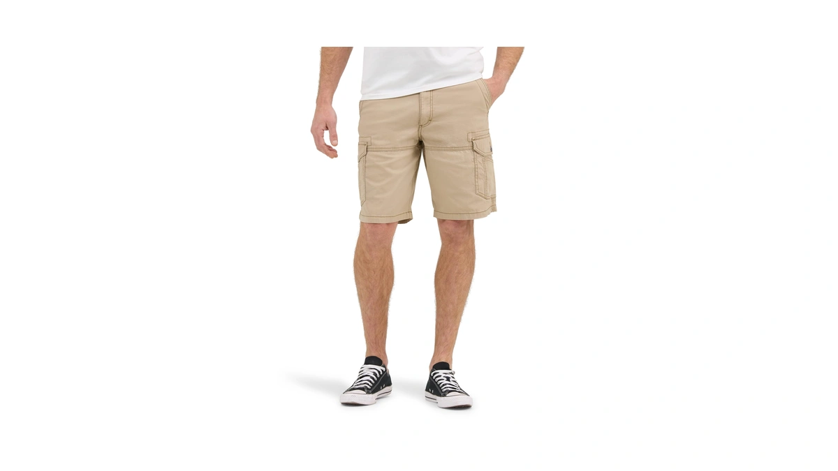 Lee Men's Extreme Motion Swope Cargo Short, Caramel, 38