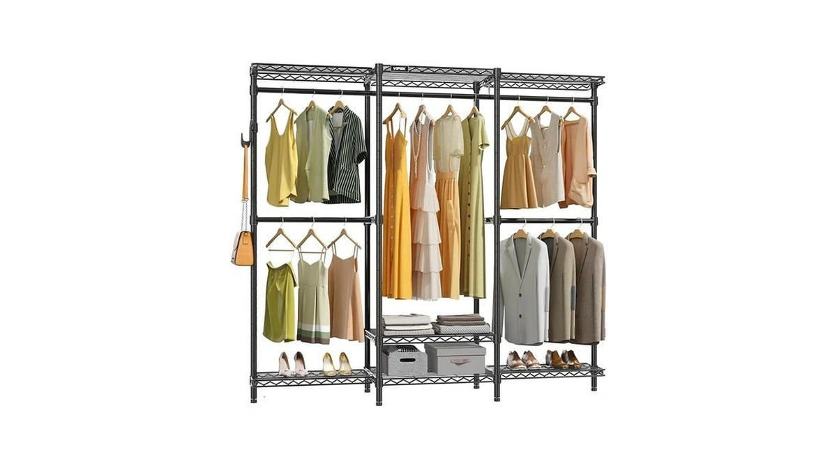 Vipek V3 Nano Clothes Rack With 4 Semi-shelves And 3