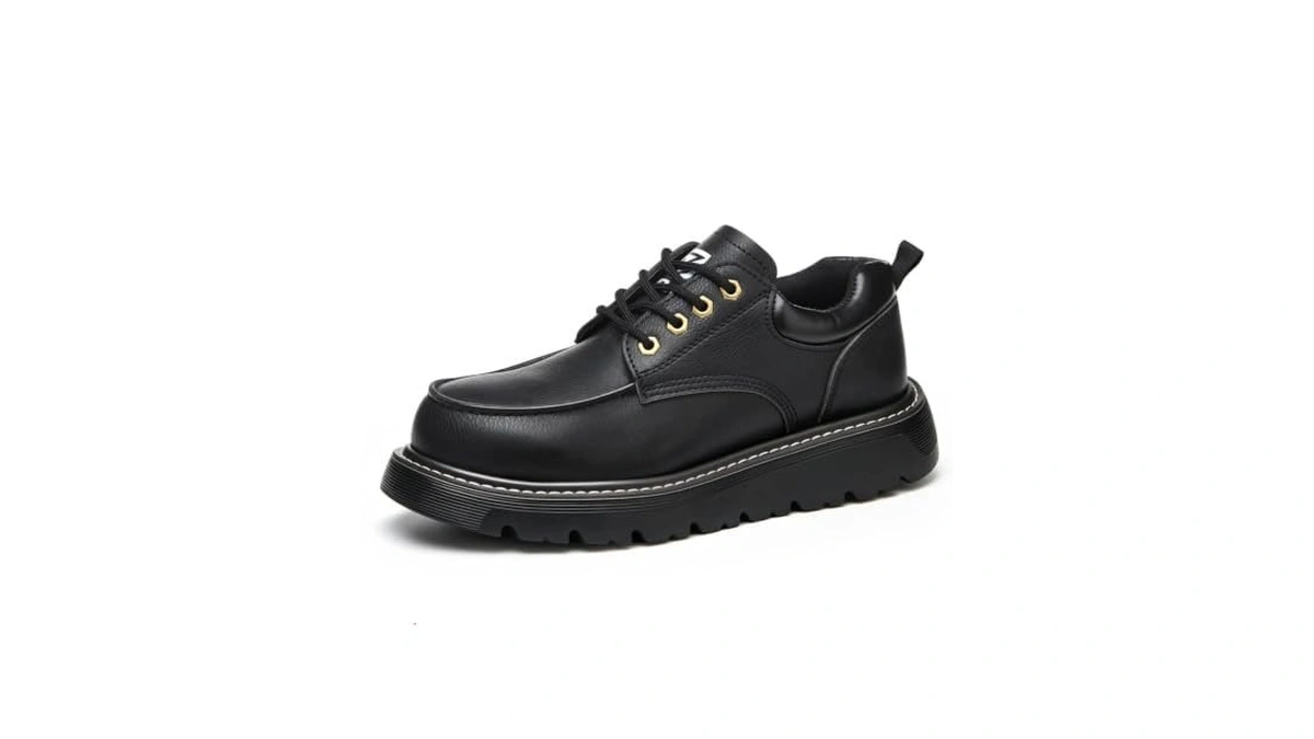 Zbvb Unisex Steel Toe Shoes Black, Anti-puncture, Men's 6 And