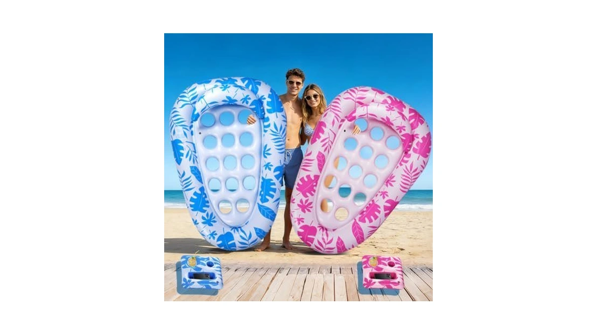 Viwuhug Giant Inflatable Pool Floats,78 X 55 Inches Pool Float