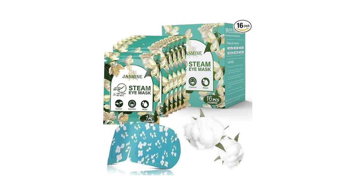 16-pack Steam Eye Masks For Dry Eyes, Jasmine Warm Eye