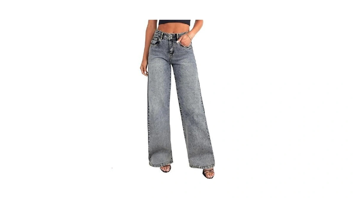 Kiczoy Women's Jeans High Waisted Straight Leg Stretchy Jeans Boyfriends