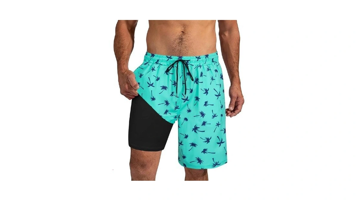 Xiaomosha Mens Swim Trunks 9 Inch Board Shorts With Compression