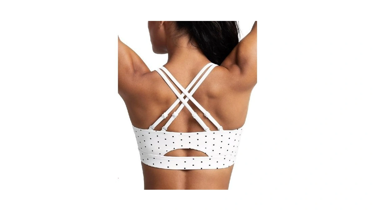 Brxl Sports Bras For Women Strappy Back Sports Bra With