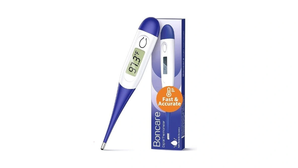 Boncare Digital Thermometer For Adults, Kids & Babies, Dark Blue