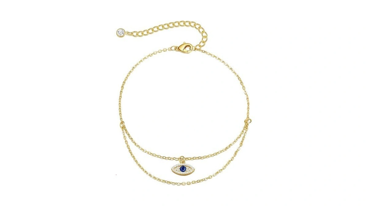 Bheop Ankle Bracelets For Women 14k Real Gold Plated Anklets