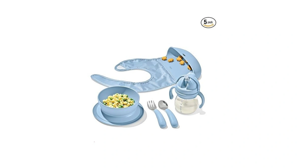 Oxo Tot Baby Mealtime Set, Baby Essentials - Blossom