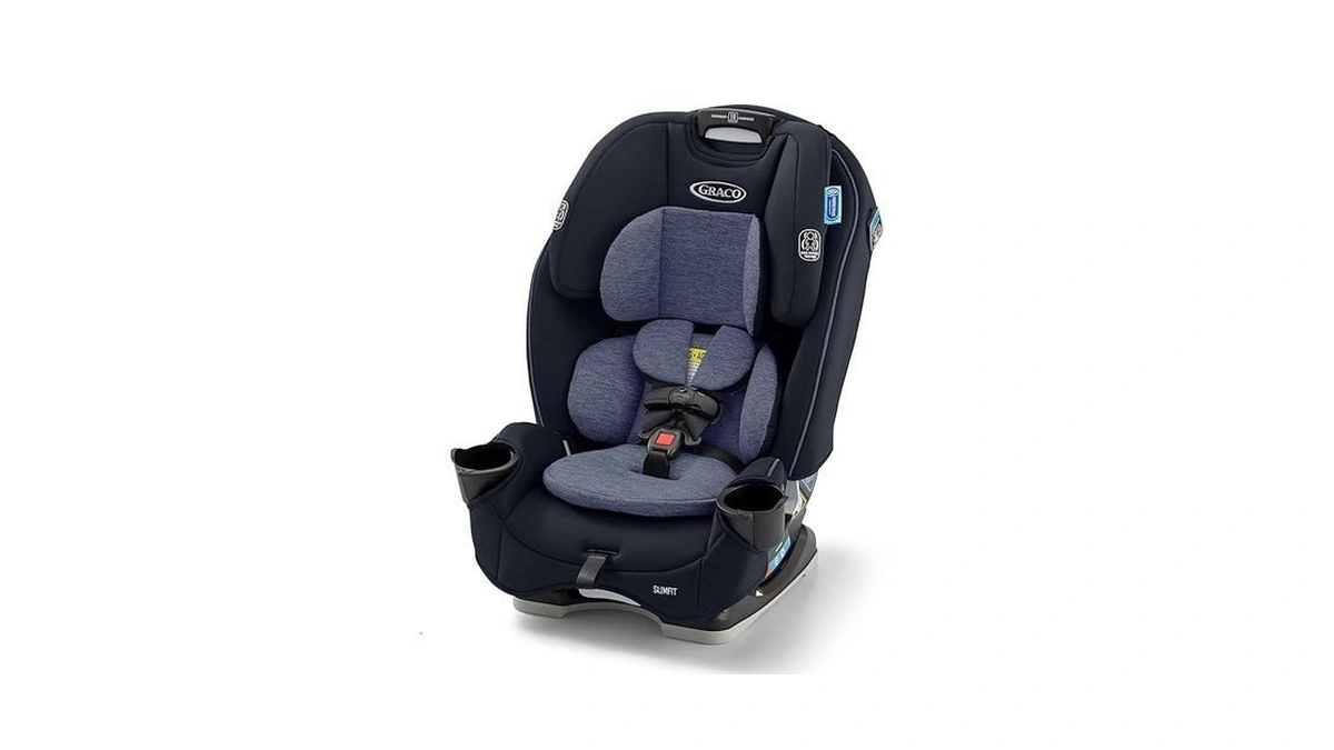 Graco® Slimfit 3-in-1 Convertible Car Seat, Ultra-space-saving Design, Silas, Suitable