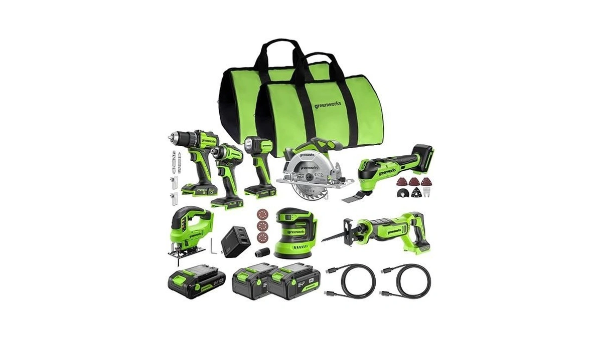 Greenworks 24v (8-tool) Combo (drill, Impact Driver, Circular Saw, Reciprocating