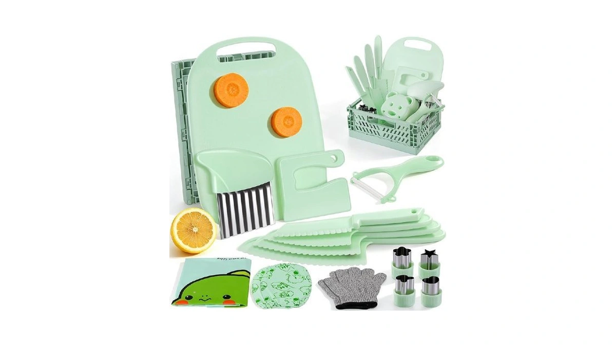 Dikako 17 Pcs Montessori Kitchen Toys For Toddlers, Safe Kids