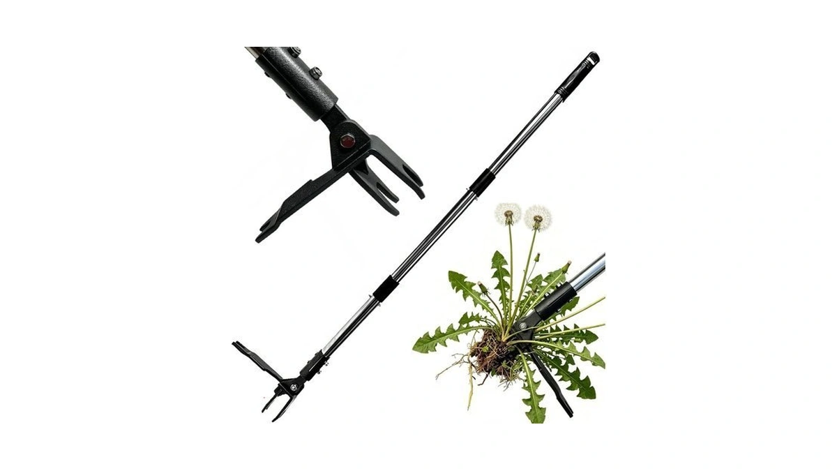 Weed Puller Tool, Heavy Duty Stand Up Weeder Tool With