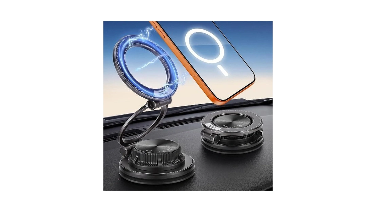 Chtxxlsz Magsafe Car Phone Holder, Strong Suction Cup 360° Adjustable