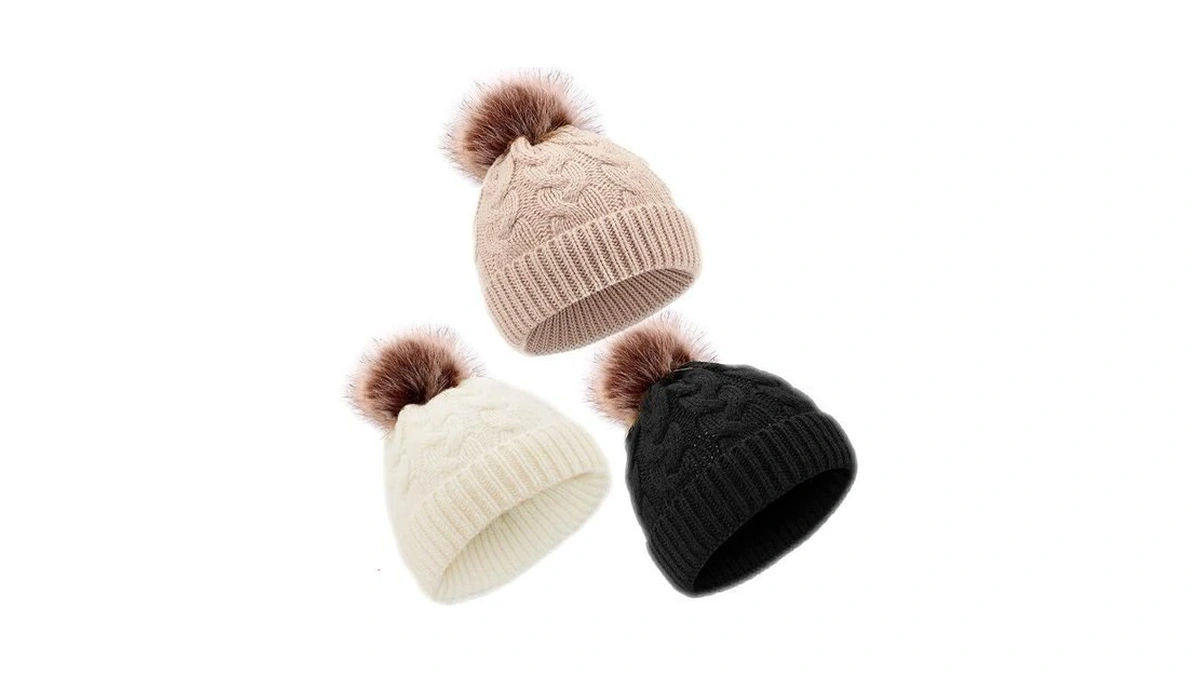 Danmy Baby Beanie Hat, Infant Newborn Toddler Winter Warm Knit