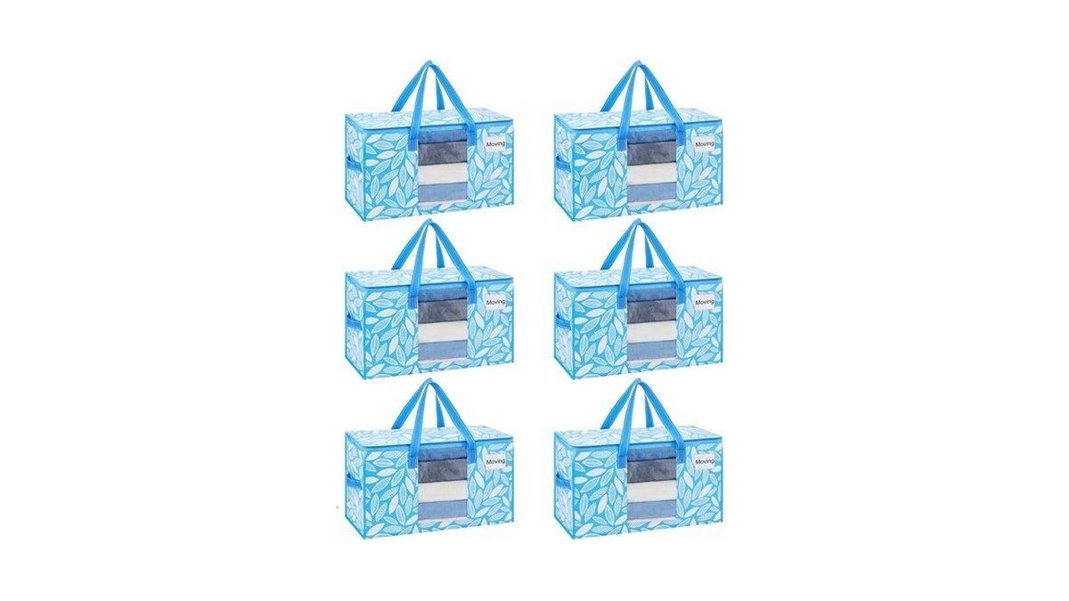Veno 6 Pack Heavy Duty Moving Bags, Clothes And Comforter