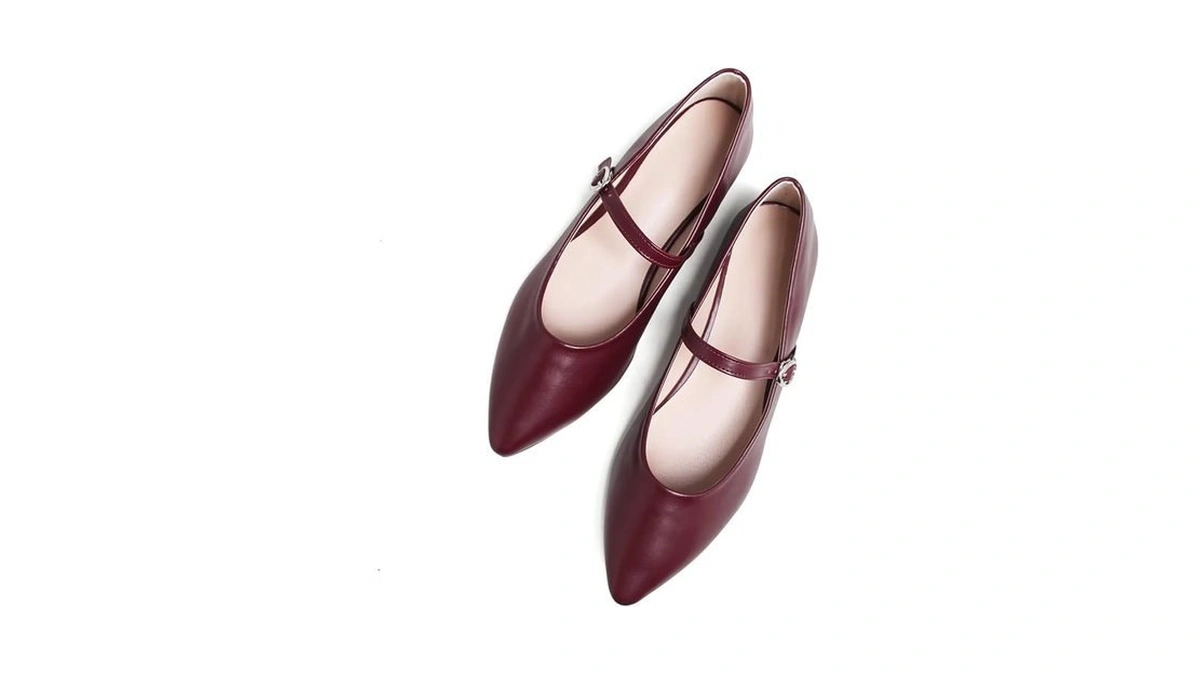 Tn Tangnest Pu Leather Flats For Women Soft Work Flats