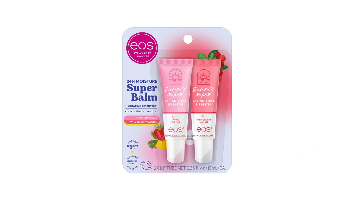 Eos 24h Moisture Super Balm - Pink Lemonade & Wild