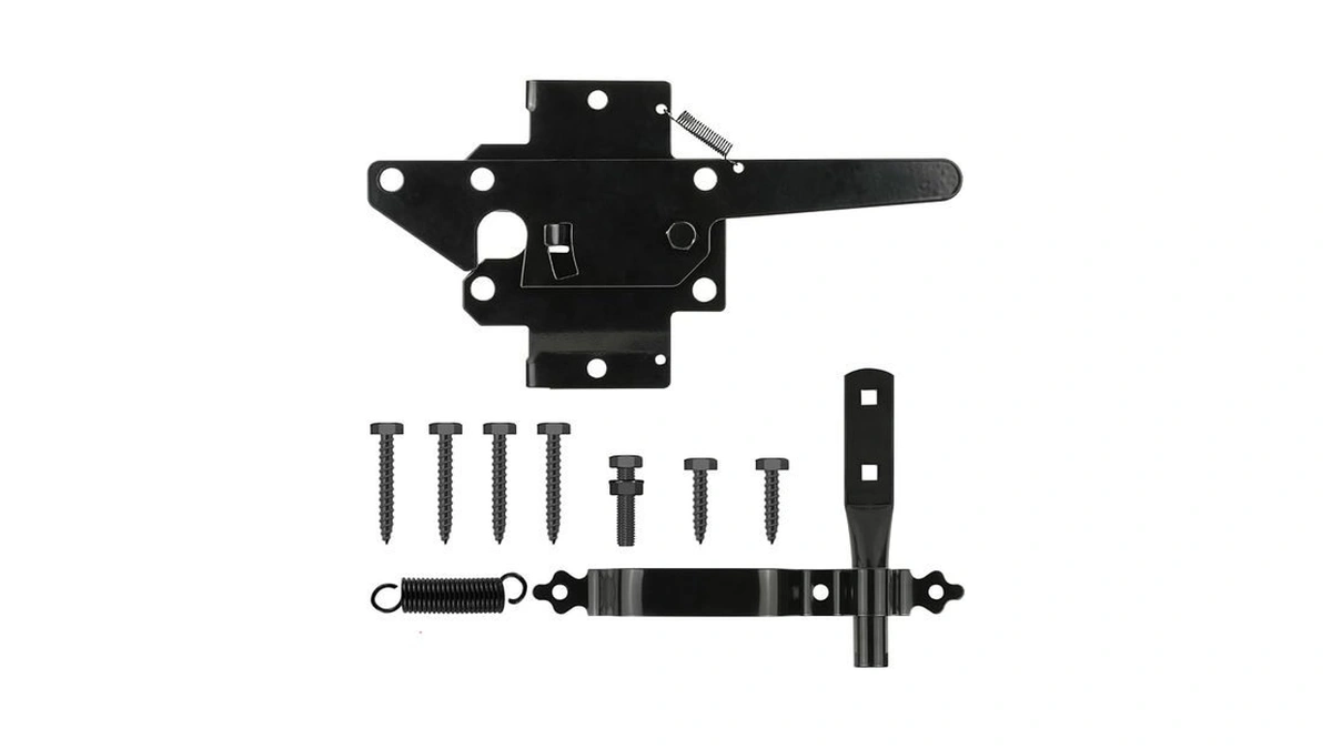 Wmebee Heavy Duty Self-locking Gate Latch For Wooden Fence, Post
