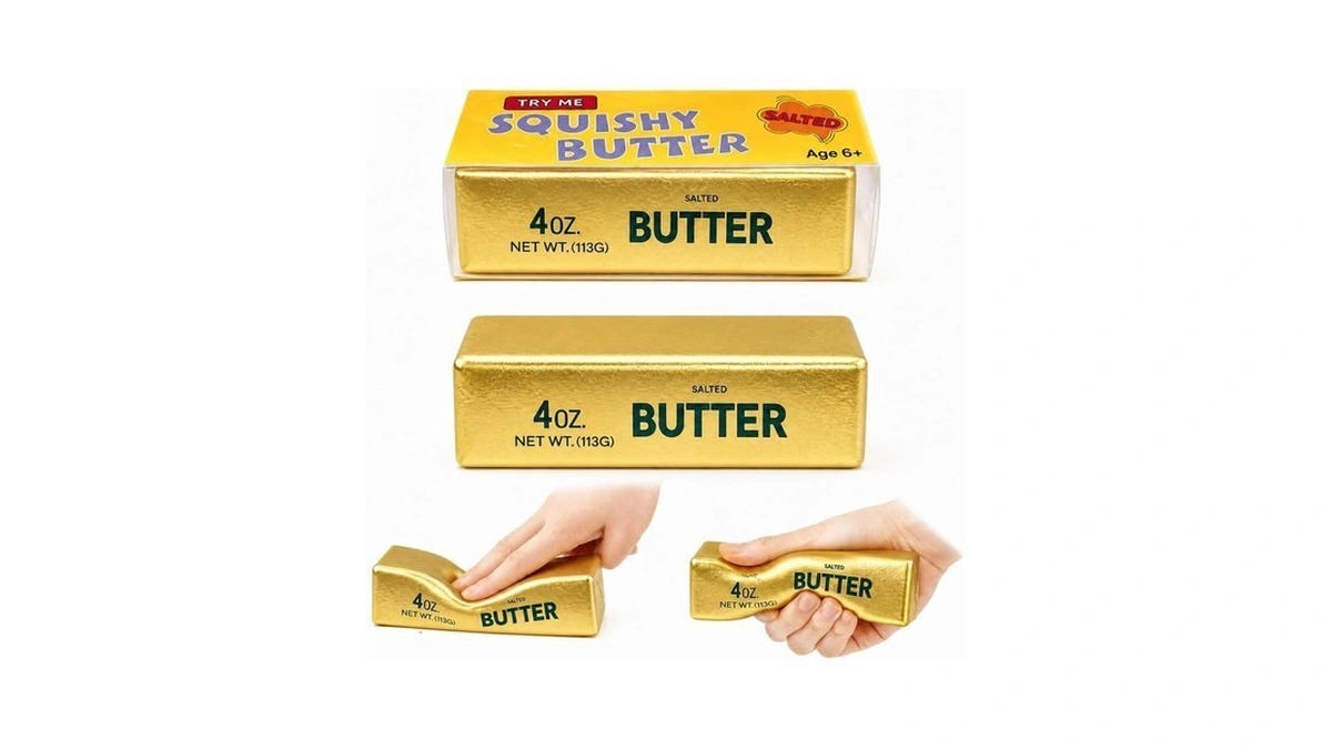 Xqoqo Butter Squishy, Soft Slow Rising Squeeze Toys, Butter Stick
