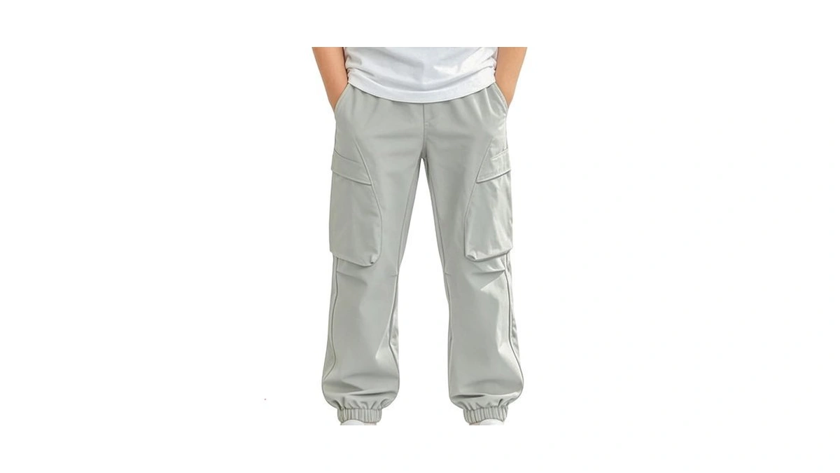 Luckyli Boys Pants - Urban Cargo Track Pants With No-roll