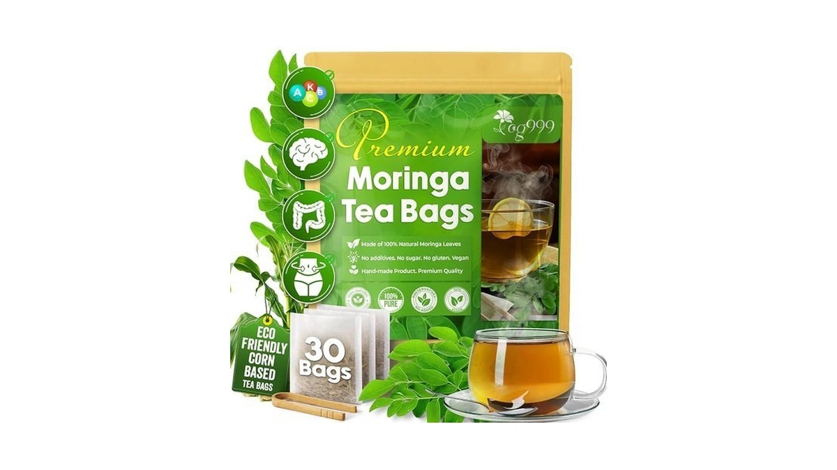 Tog999, Premium 30 Moringa Leaf Tea Bags, 100% Natural &