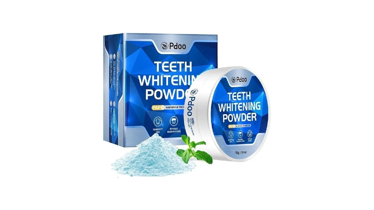 Blue Teeth Whitening Powder 50g - Brightening Tooth Powder For